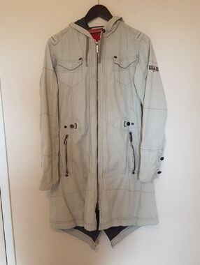 Light Gray Utility Hooded Jacket -  Women's Lightweight Windbreaker